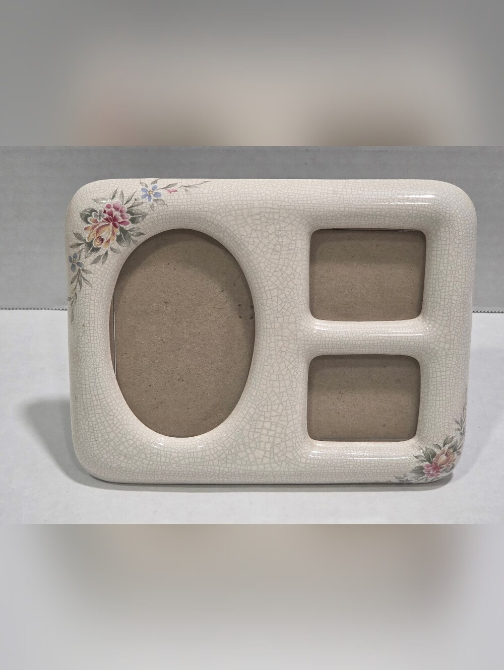 Terragrafics Vintage 1982 Ceramic Floral Picture Frame